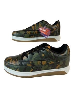 NWT Patrick Ewing Rebound Camouflage Low-Top Sneakers with Black Laces Sz 9
